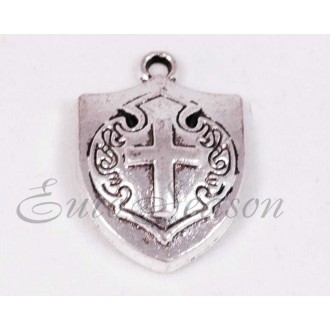 Подвеска мет.№389 15х22мм цв.Silver (цена за 1шт)